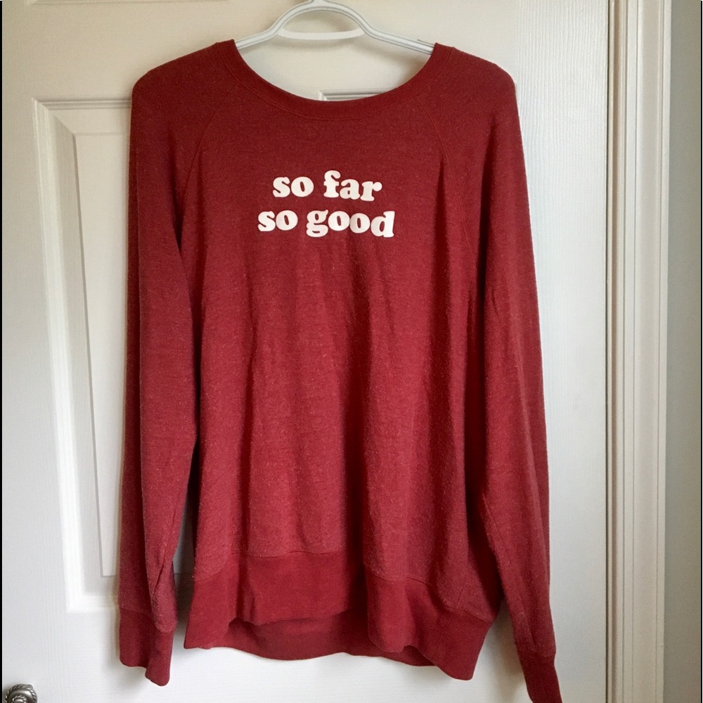 Abercrombie Red graphic sweatshirt